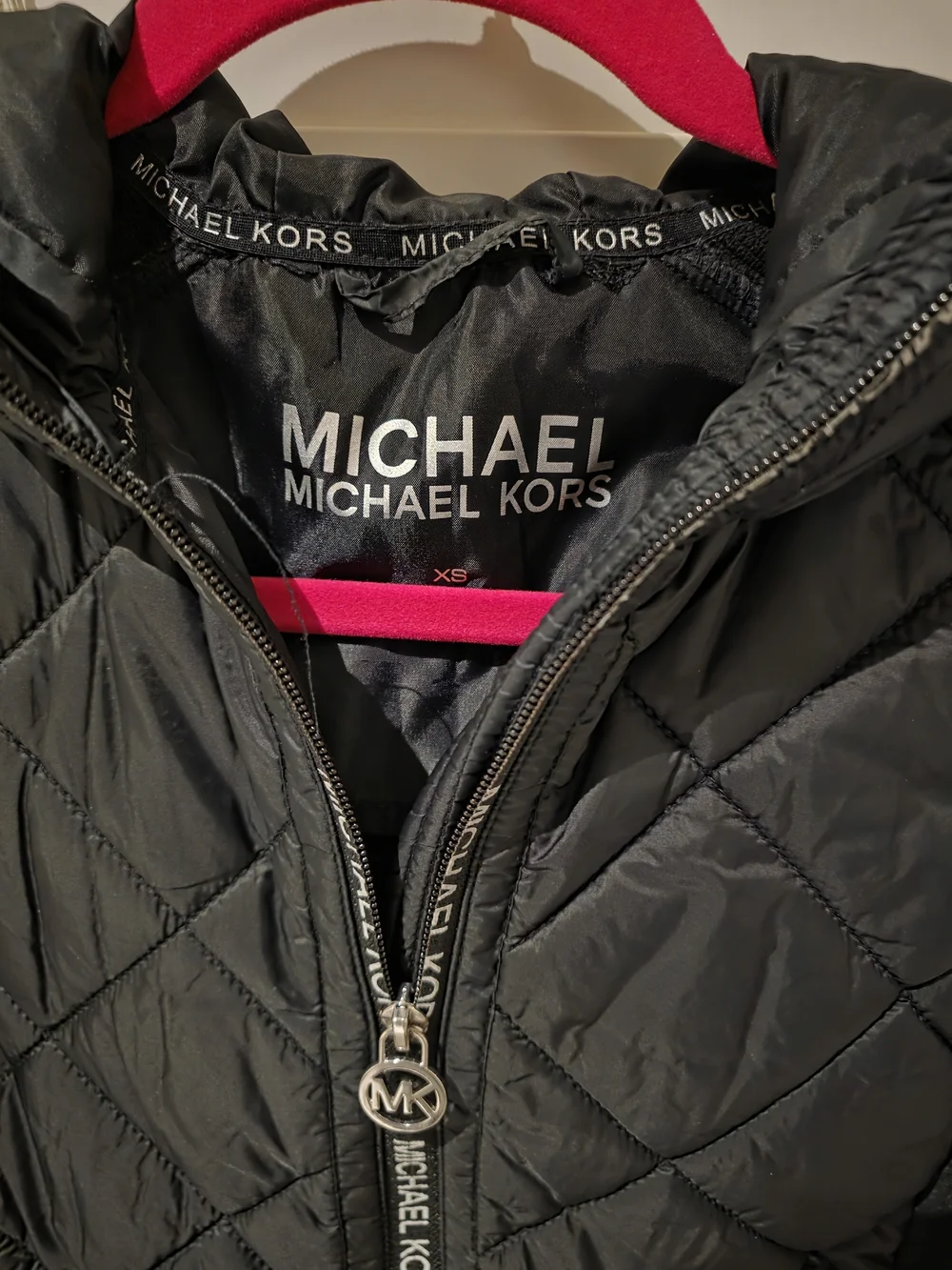Michael Kors Black Quilted Hooded Vest - Picture 2 of 6